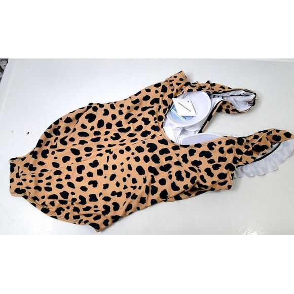 Marina‎ West Leopard One Piece Womens Swim Suit Medium UPF 50+ UV Protection - Picture 2 of 3